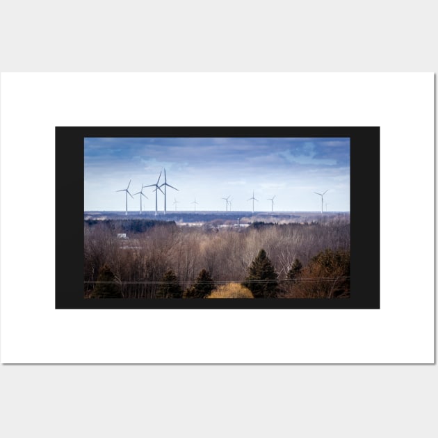 Wind Turbines On The Horizon Wall Art by Robert Alsop